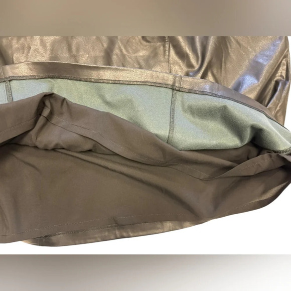 Calvin Klein NWT Black Skirt Midi Pleather Plus Size 22W - Picture 7 of 10